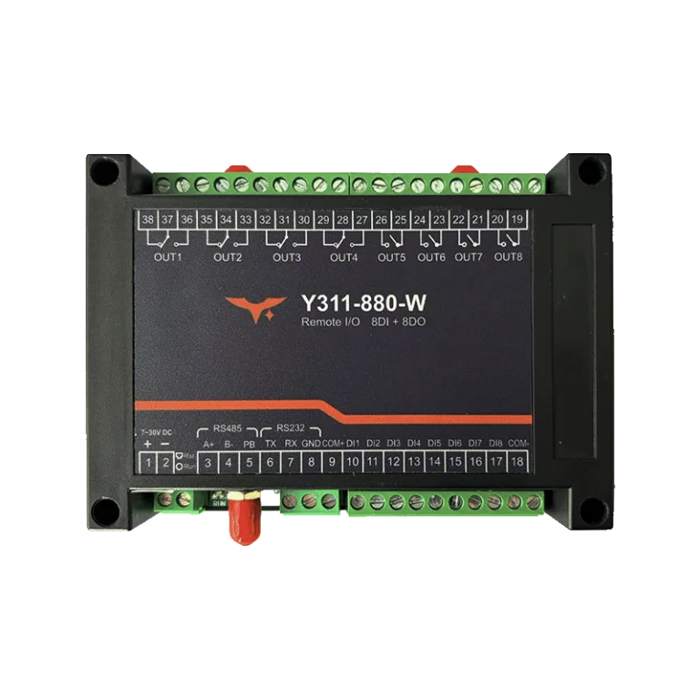 YenGear Remote I/O module with 8DI/8DO ports