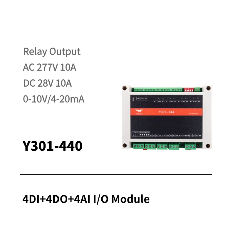 I/O modules with 4 ditial input & 4 output (relay output)