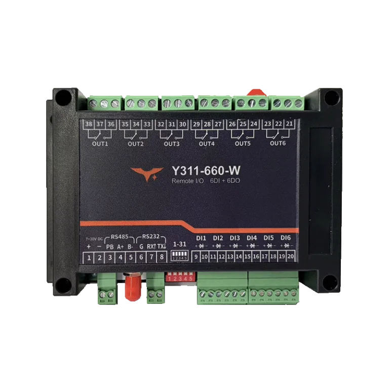 Remote I/O module with 8DI/8DO and Ethernet port